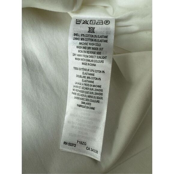 French Connection White Florida Summer Strapless Mini Dress Size 6 - Picture 12 of 12